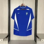 CAMISA RETRÔ DA SELEÇÃO BRASILEIRA 2002 AZUL