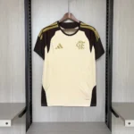 CAMISA DE TREINO BEGE E MARROM DO FLAMENGO 26/27