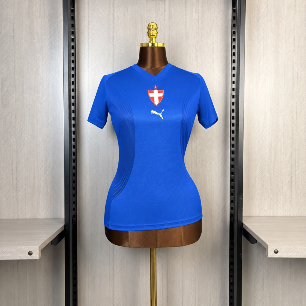 CAMISA III PALMEIRAS FEMININA AZUL CRUZ DE SAVÓIA 2026/2027